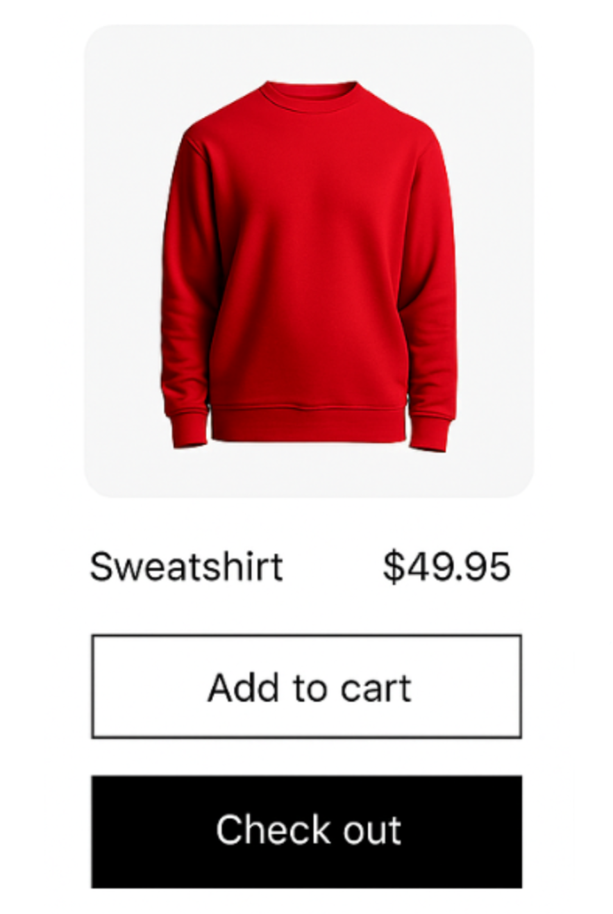shopify setup store hoodie image